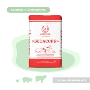 Адсорбент мікотоксинів для свиней, птиці, ВРХ «Бетасорб» Ankores (10кг) - Зображення 1