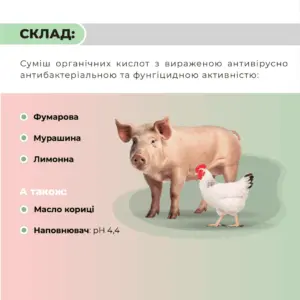 Підкислювач корму для свиней та птиці «Анкоцид» Ankores (25кг) - Зображення 3