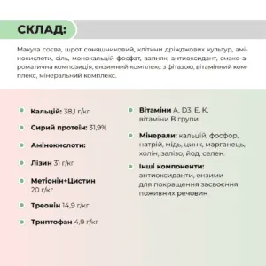 БМВД для свиноматок лактуючих «Лакта СМЛ 20%» Ankores (25кг) - Зображення 4