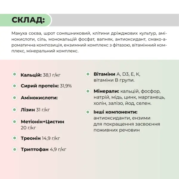 БМВД для свиноматок лактуючих «Лакта СМЛ 20%» Ankores (25кг)