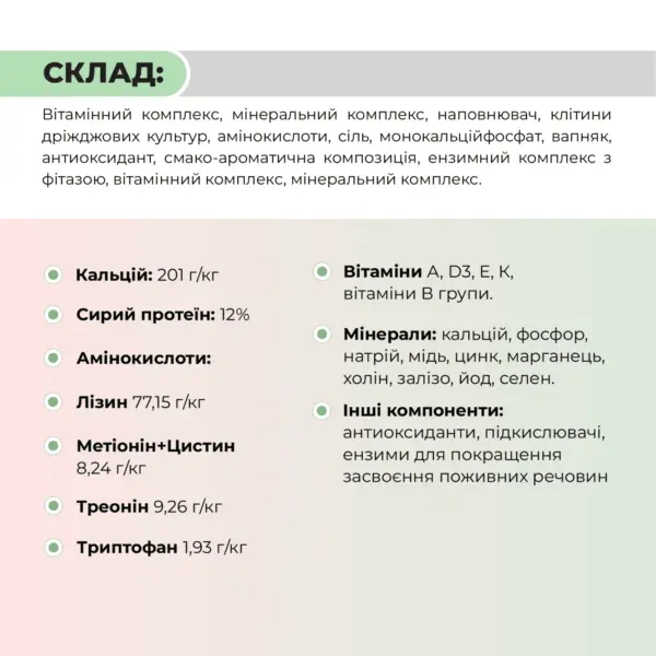 Премікс для свиноматок лактуючих «Лакта СМЛ 4%» Ankores (25кг)