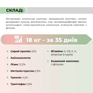 Премікс для поросят «Старт 4%» Ankores для свиней від 12 до 30 кг (25кг) - Зображення 4