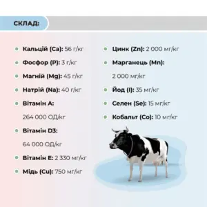 Премікс для дійних корів в період сухостою «Сухостій КДС» Ankores (10кг) - Зображення 3