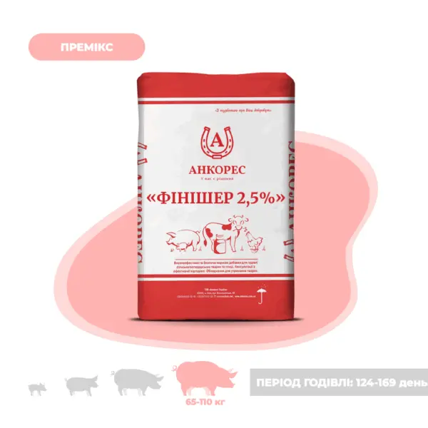 Премікс для свиней 65-110 кг «Фінішер 3% ECO» Ankores